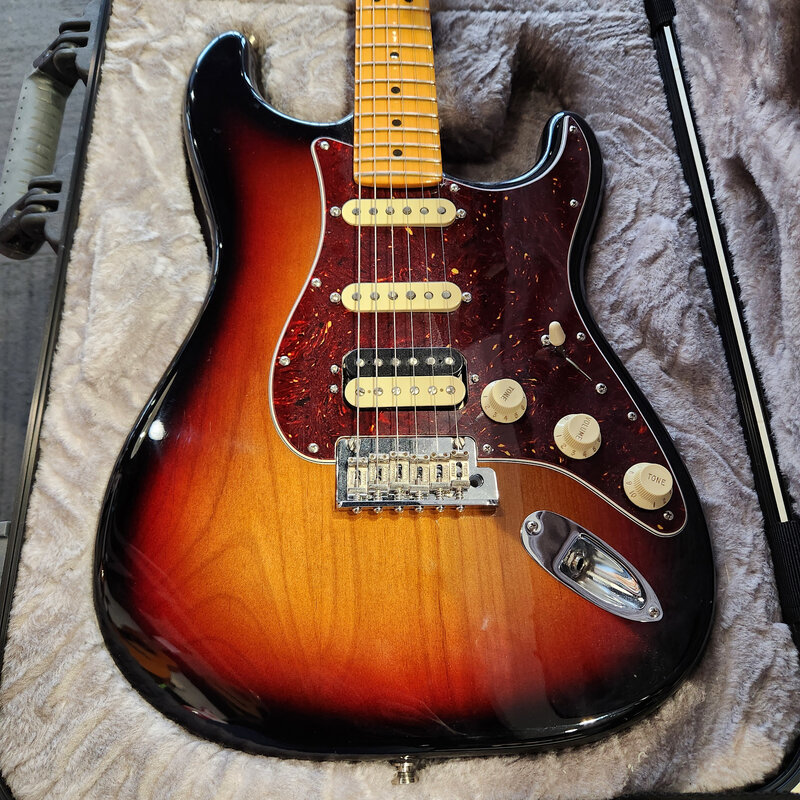Fender Consignment Fender American Pro II HSS Strat - 3Tone Sunburst w/HS Case