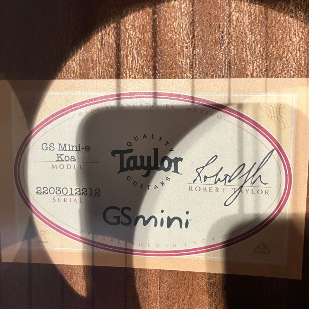 Taylor Guitars Consignment/Used GS Mini-e Koa w/Taylor Bag