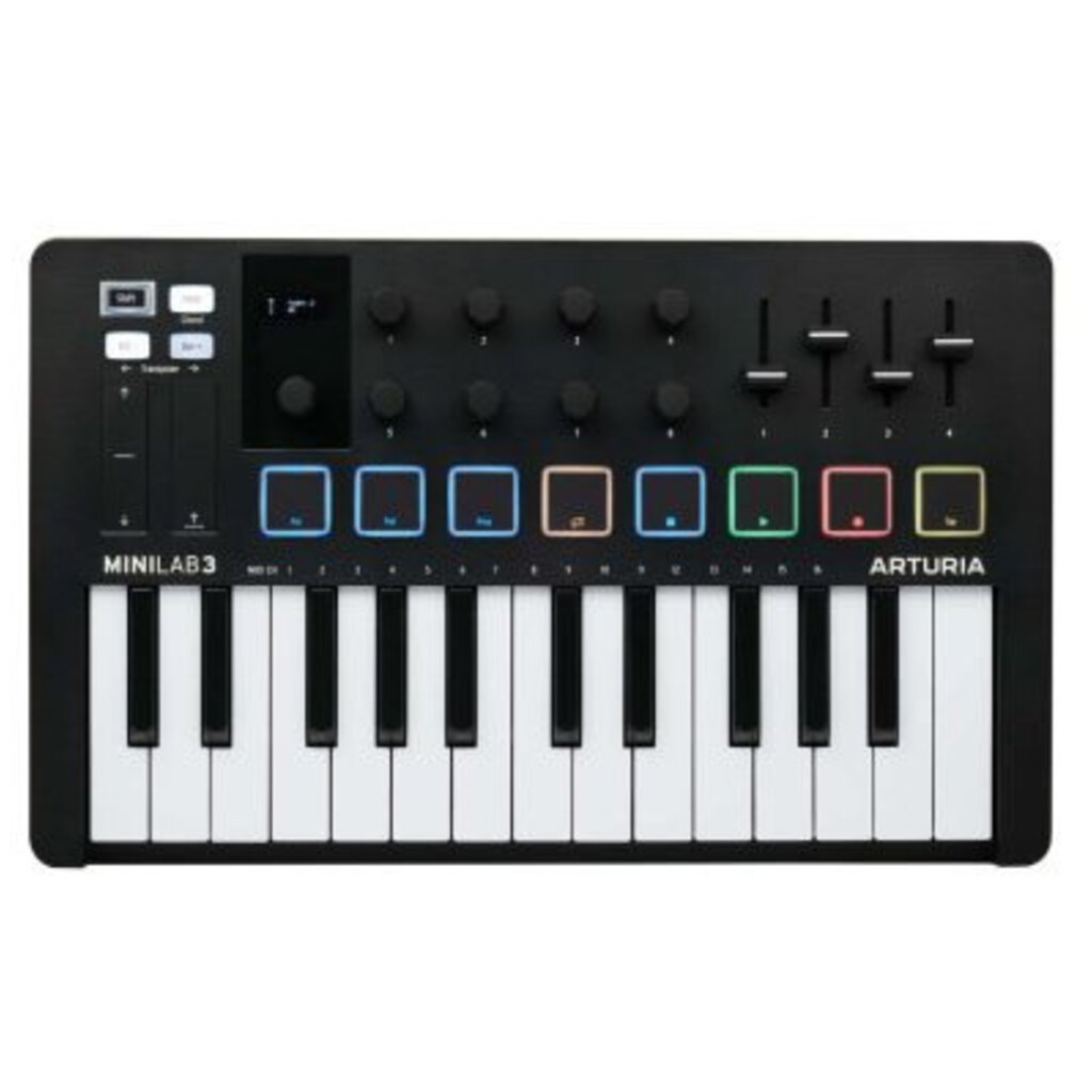 Arturia MiniLab Mk III Portable 25 MIDI Controller - Black