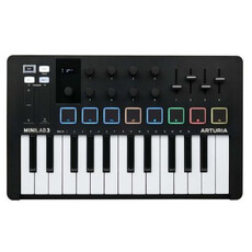 Arturia MiniLab Mk III Portable 25 MIDI Controller - Black