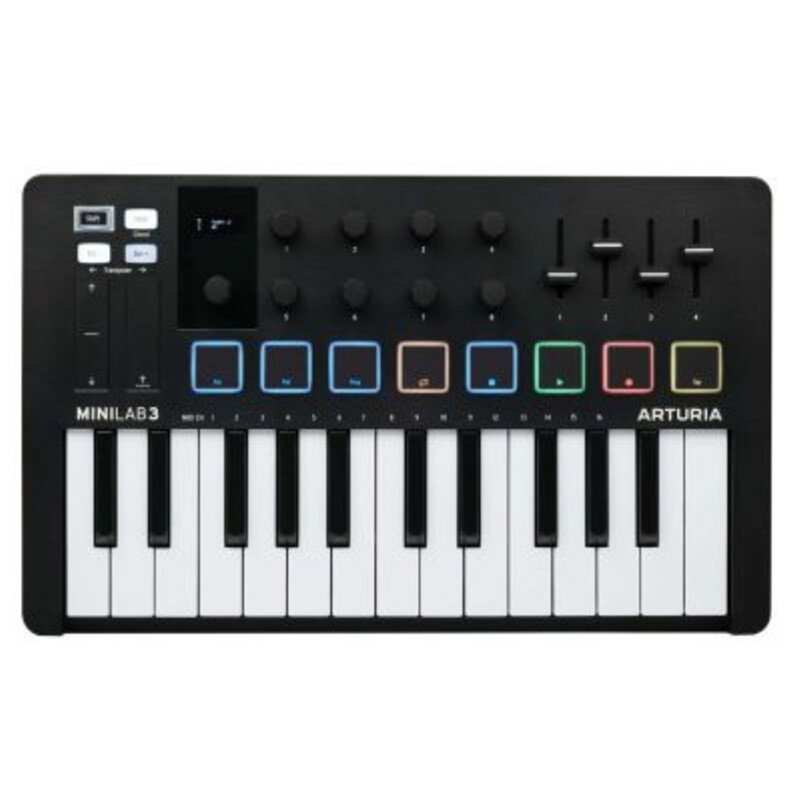 Arturia MiniLab Mk III Portable 25-Key MIDI Controller Black