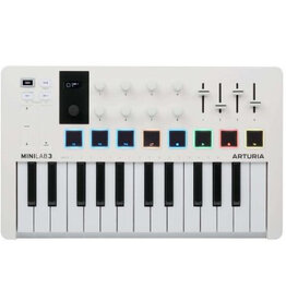 Arturia MiniLab Mk III Portable 25-Key MIDI Controller White