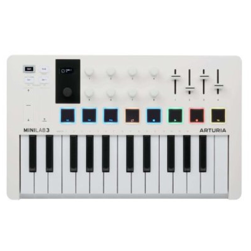 Arturia MiniLab Mk III Portable 25-Key MIDI Controller White