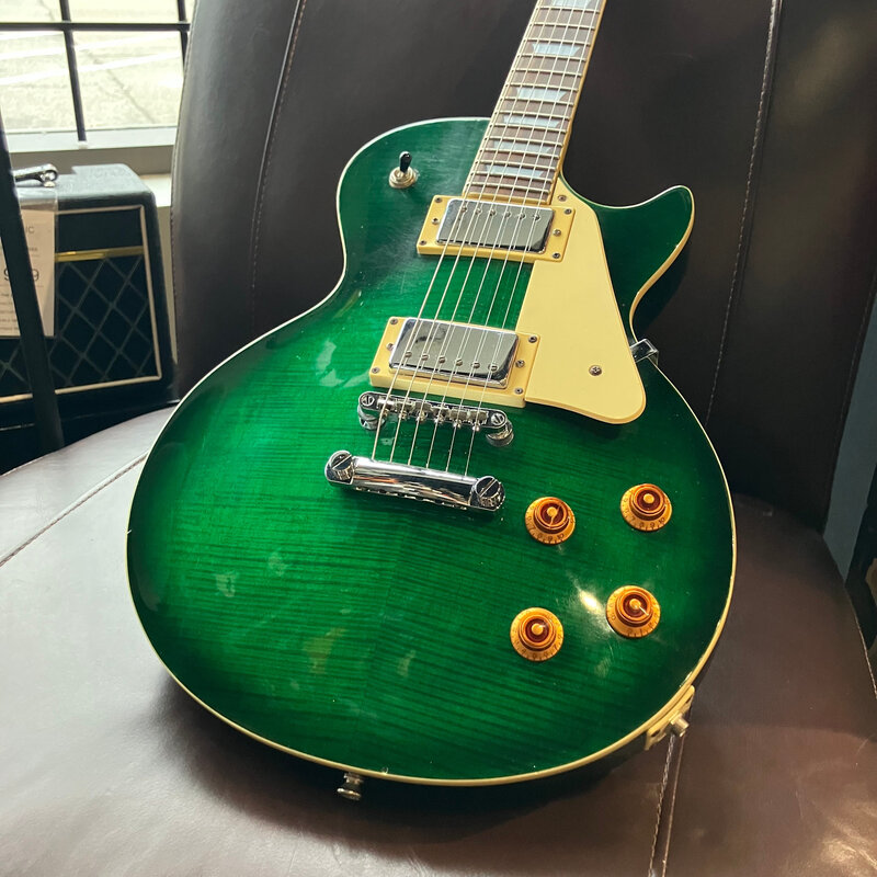Consignment/Used Epiphone Les Paul Standard - Limited Edition Trans Green w/Case 1996