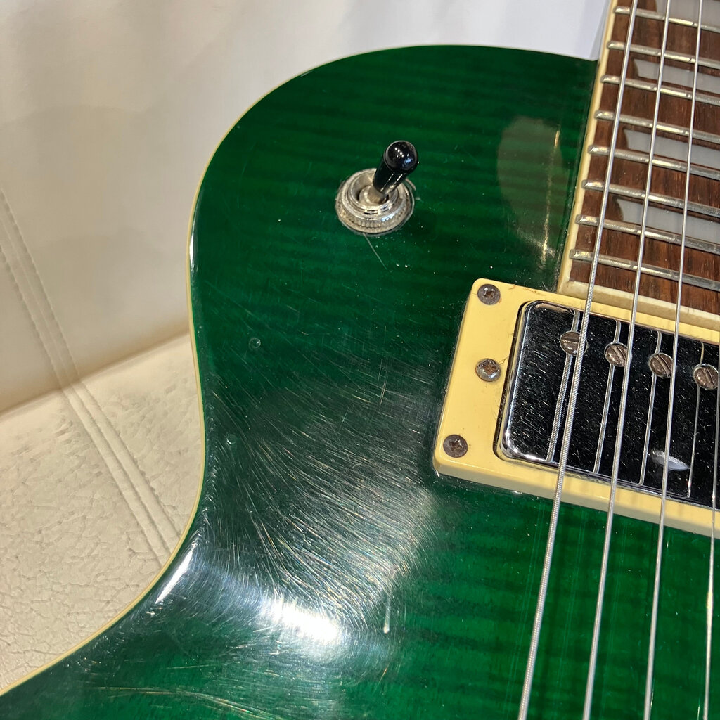 Consignment/Used Epiphone Les Paul Standard - Limited Edition Trans Green w/Case 1996