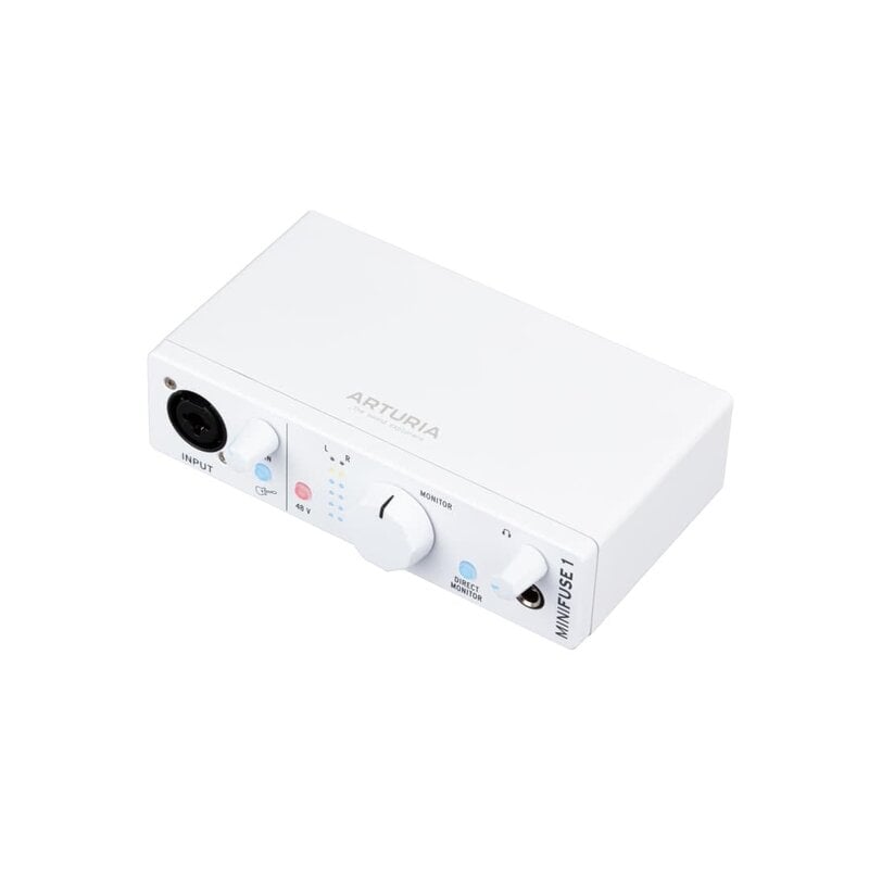 Arturia MiniFuse 1 Compact USB Audio Interface - White