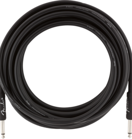 Fender Fender 18.6' Professional Series Instrument Cable Black  Straight