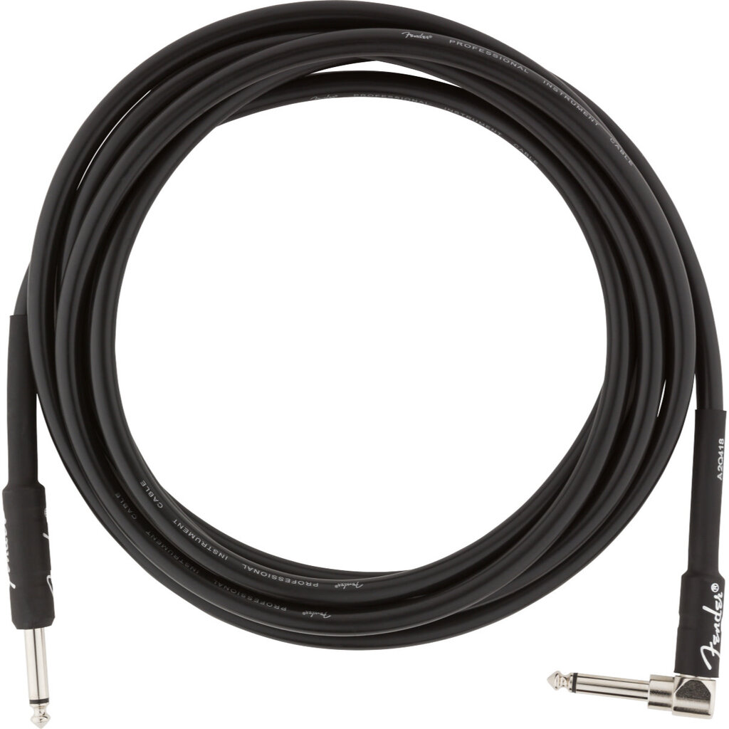 Fender Fender 10' Professional Series Instrument Cable Black Straight/Angle