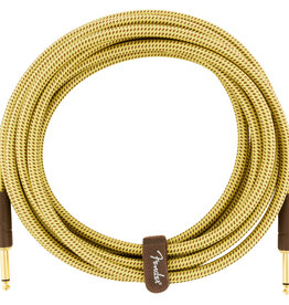 Fender Fender Pro 15' Deluxe Instrument Cable, Tweed,  Straight/Straight