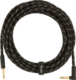 Fender Fender 18.6' Deluxe Series Instrument Cable Black Tweed