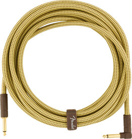 Fender Fender Deluxe Series 18.6' Angle Instrument Cable Tweed