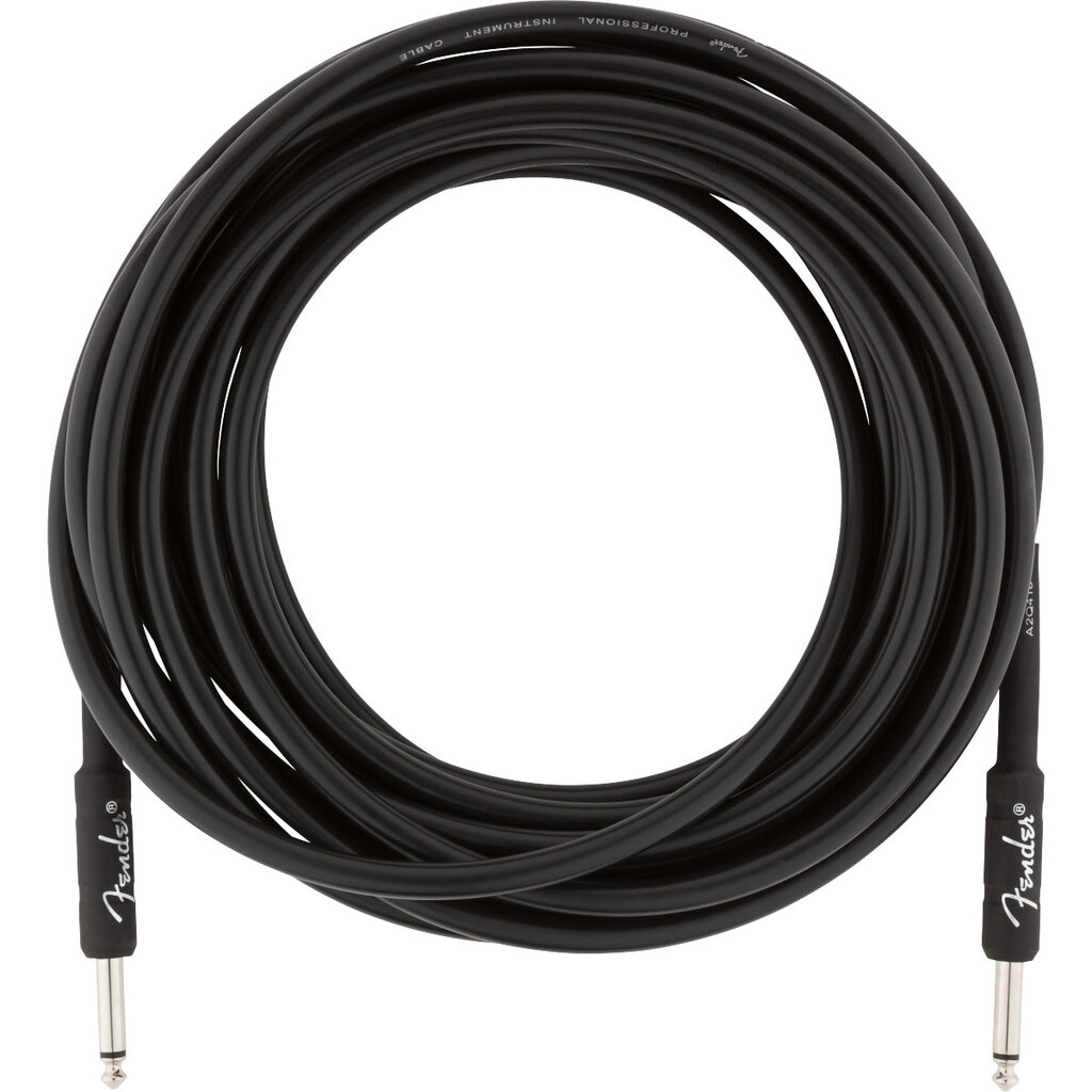 Fender Fender 25' Professional Series Instrument Cable Black  Straight/Straight