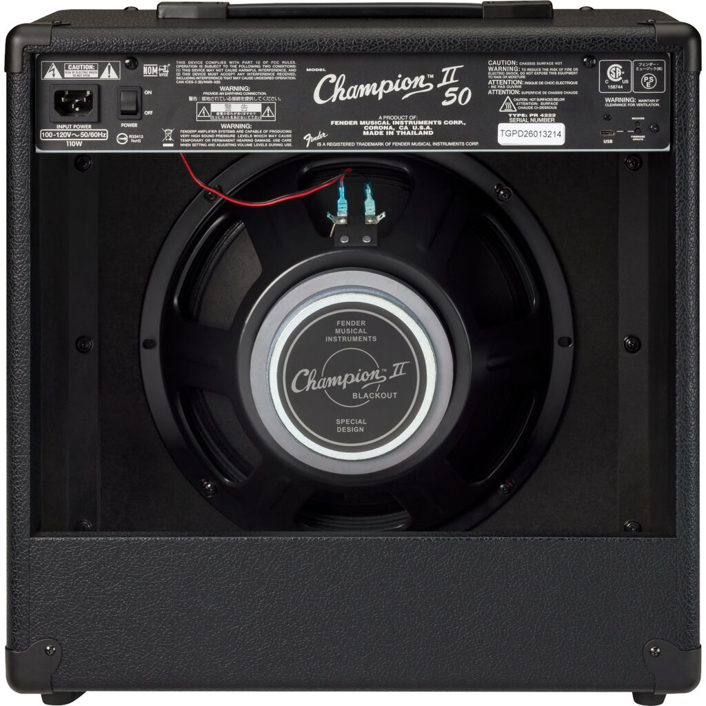 Fender Fender Champion II 50 Blackout Amplifier