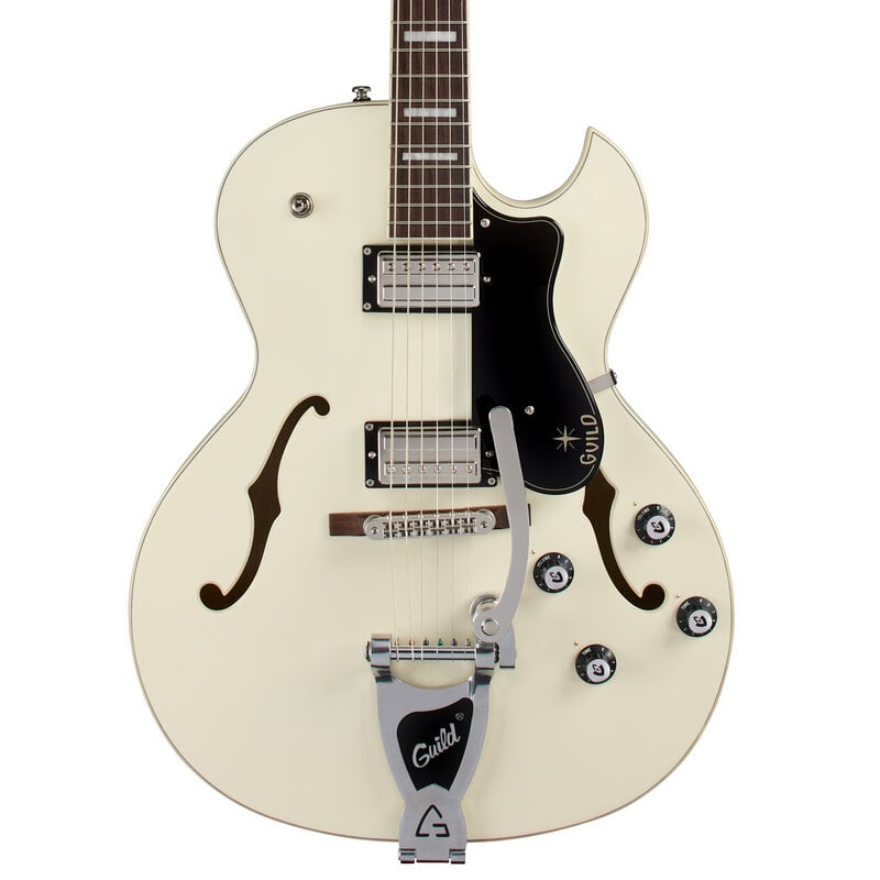 Yamaha Guild Starfire Deluxe Single Cut Vibrato - Vintage White
