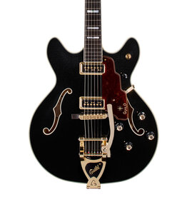 Yamaha Guild Starfire Custom Double Cut Vibrato - Black Metallic