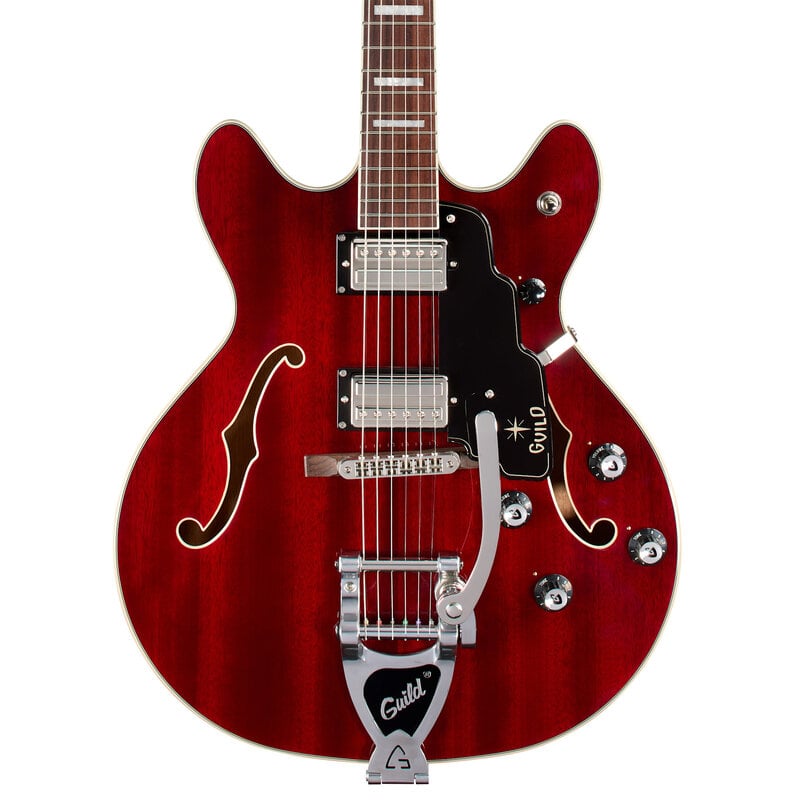 Yamaha Guild Starfire Deluxe Double Cut Vibrato - Cherry
