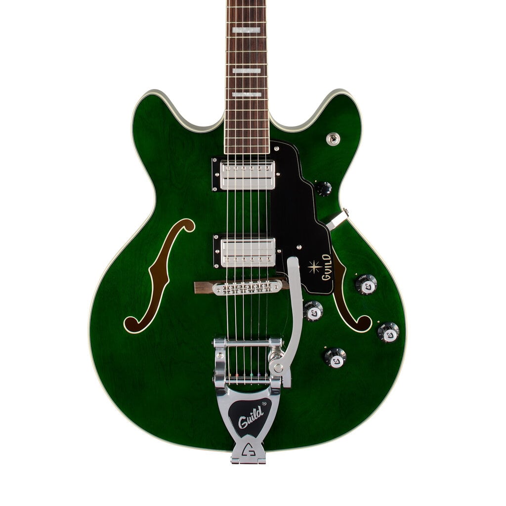 Yamaha Guild Starfire Deluxe Double Cut Vibrato - Emerald Green