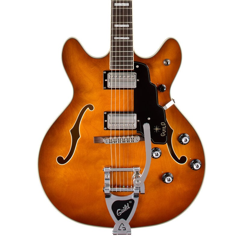 Yamaha Guild Starfire Deluxe Double Cut Vibrato - Honey Burst