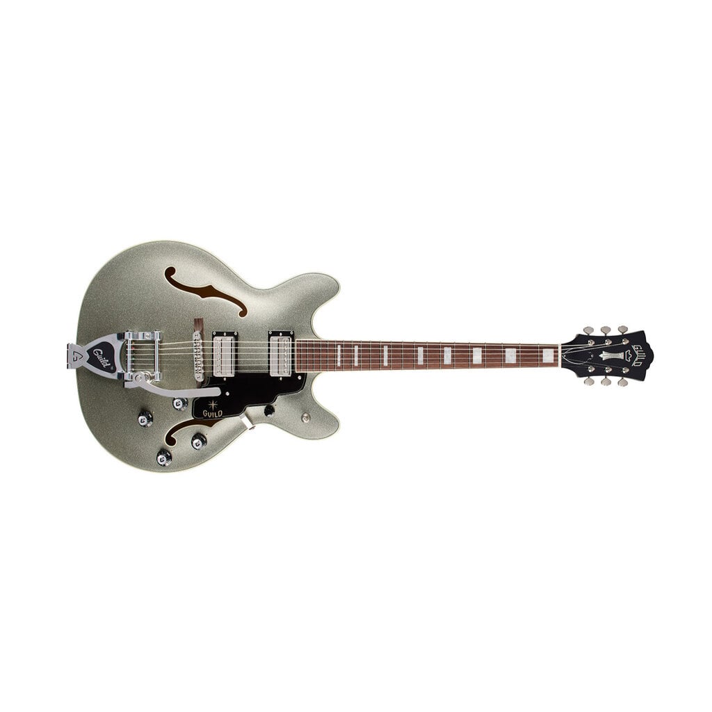 Yamaha Guild Starfire Deluxe Double Cut Vibrato - Vintage Sterling