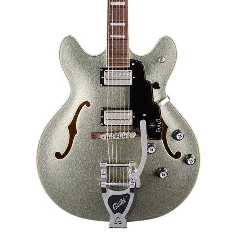 Yamaha Guild Starfire Deluxe Double Cut Vibrato - Vintage Sterling
