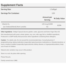 NOW Foods Vitamin D-3 5000 IU