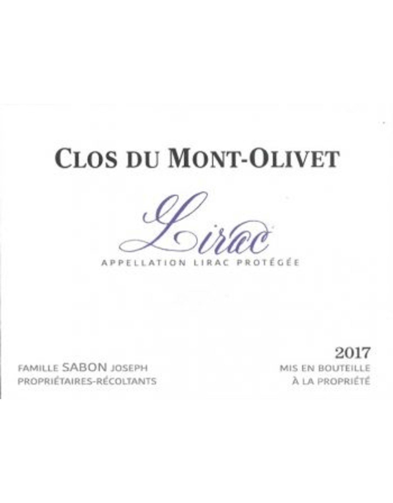 Clos du Mont-Olivet Lirac Rouge