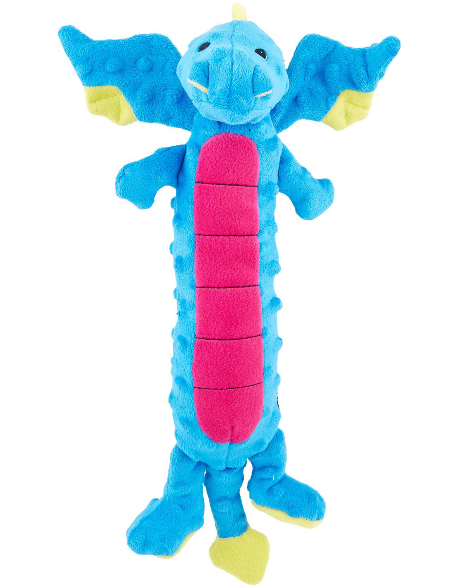 GoDog Dragons Blue Skinny Chew Guard Dog Toy - Large