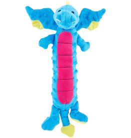 GoDog Dragons Blue Skinny Chew Guard Dog Toy - Large