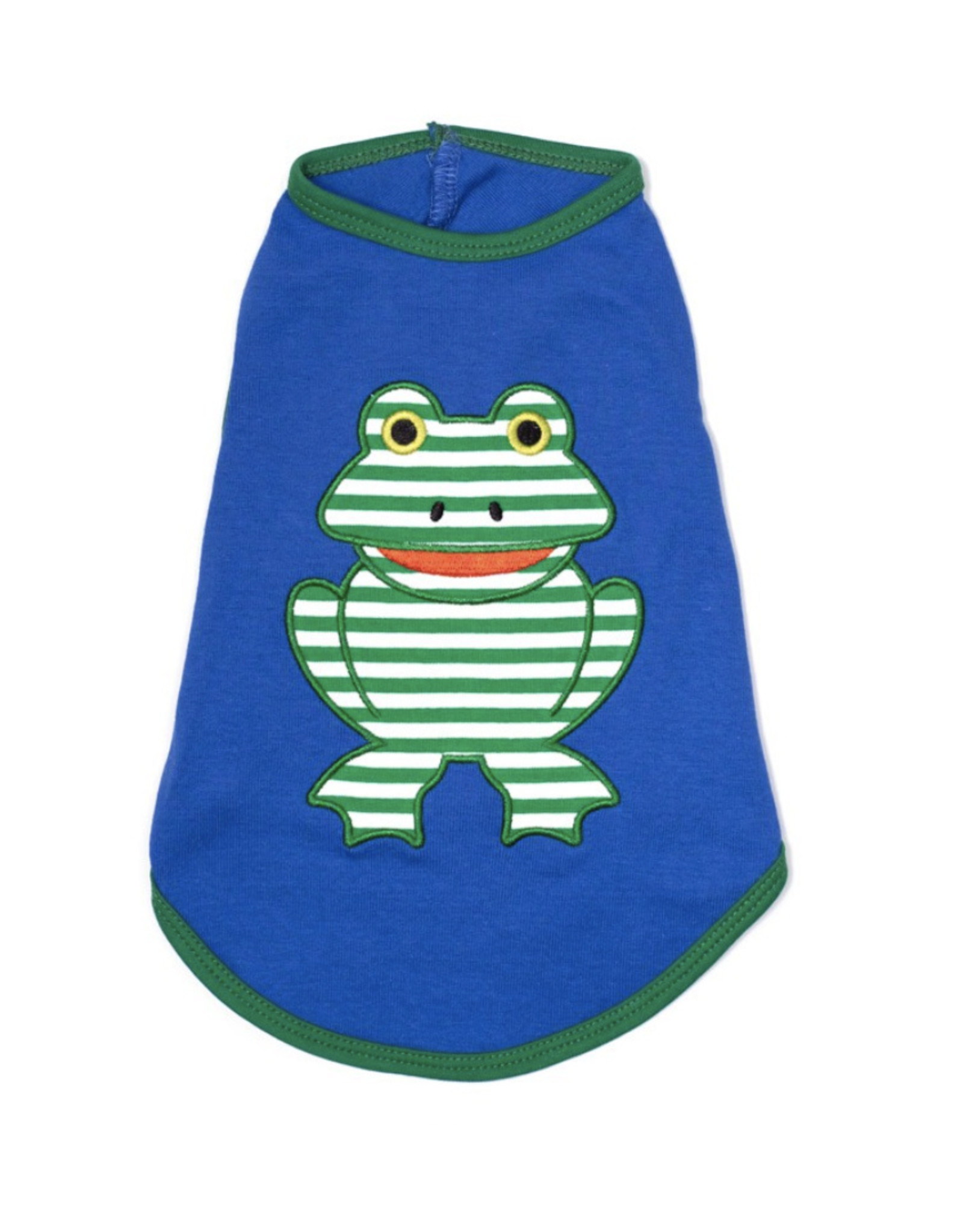 The Worthy Dog Applique Dog Tank Tee - Frog