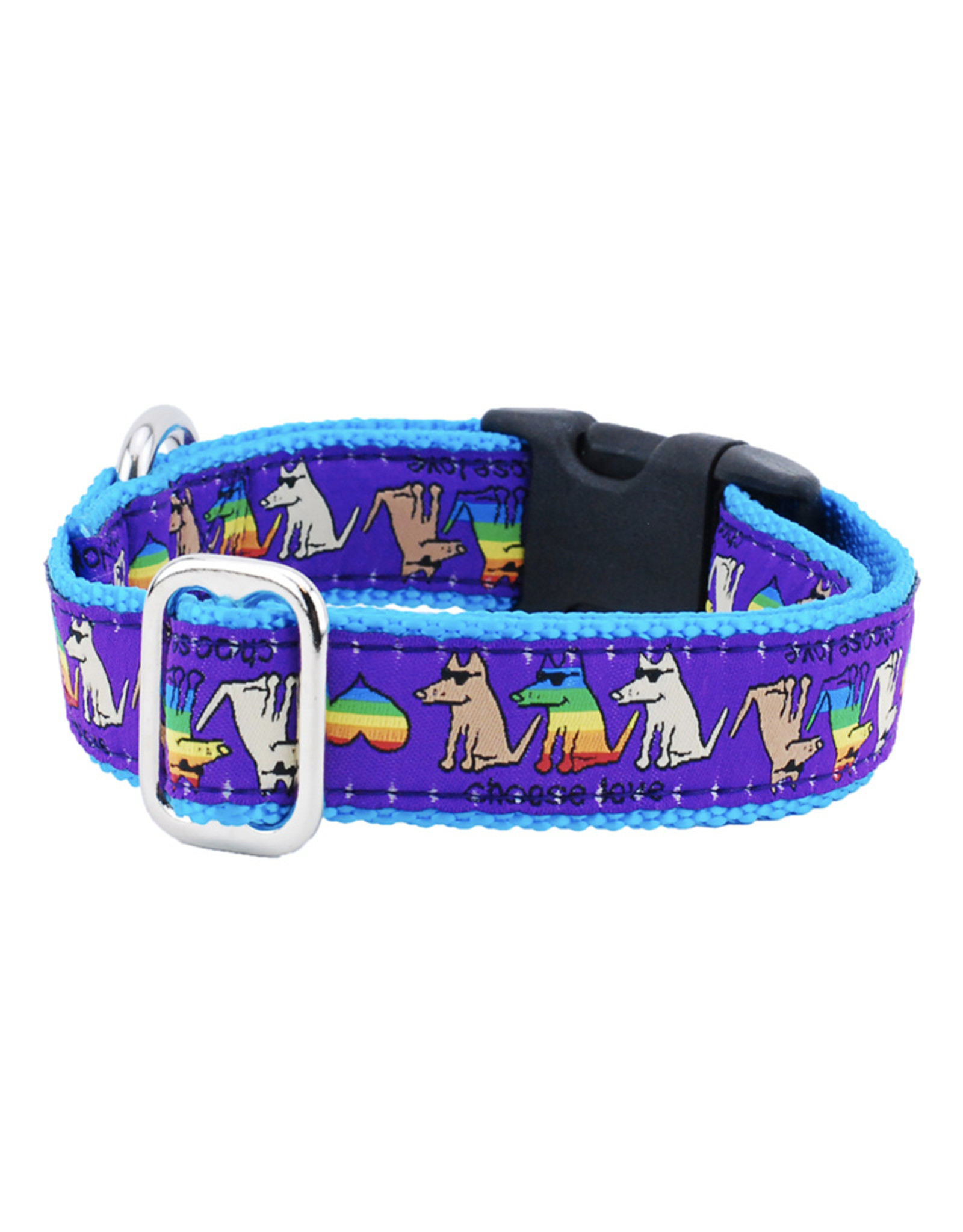 2 Hounds Design Choose Love Teddy The Dog Collar - Medium