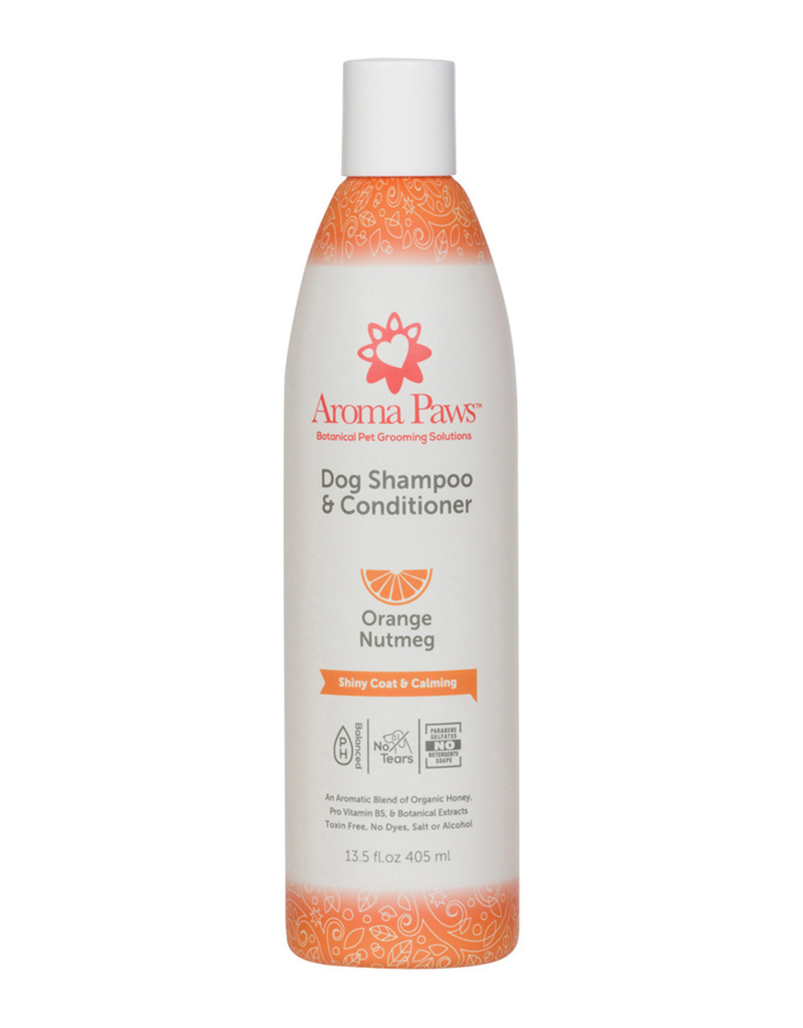 Aroma Paws Shampoo/Conditioner Orange Nutmeg Calming Formula - 13.5 oz