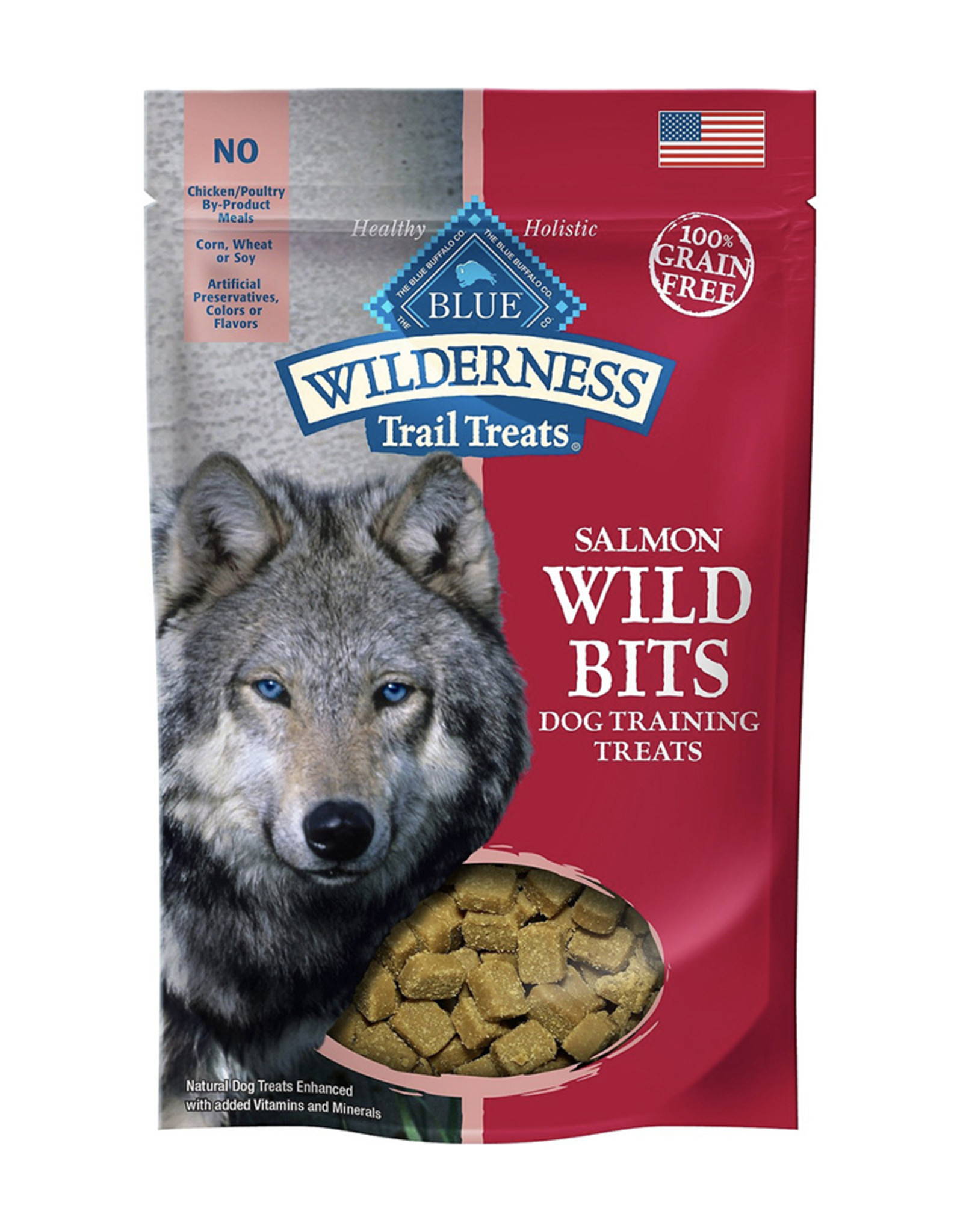 Blue Buffalo Wilderness Trail Treats Salmon Wild Bits Grain-Free Training Dog Treats - 4 oz