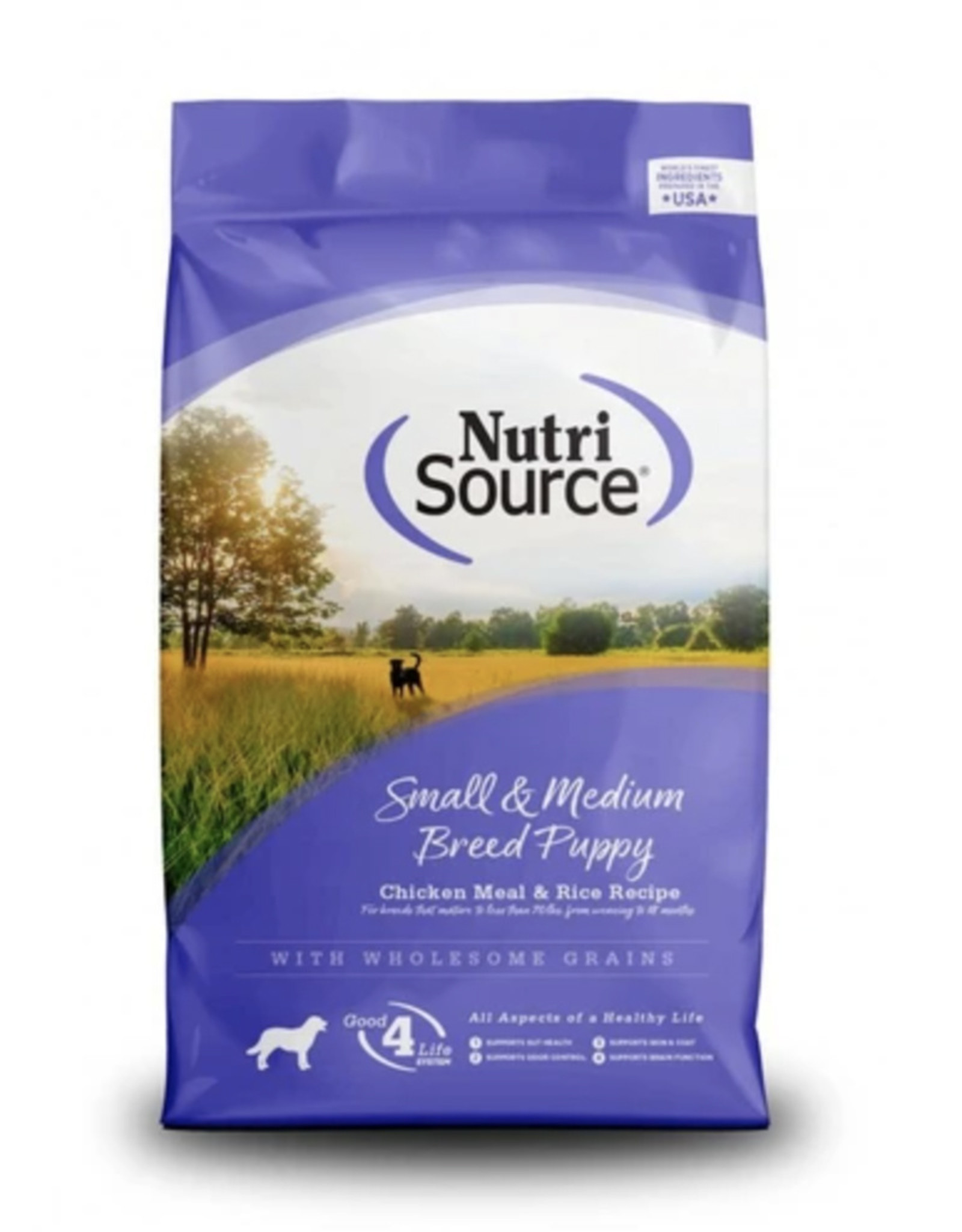 Nutrisource Small and Medium Breed Puppy Chicken and Rice Dry Dog Food - 15 lb