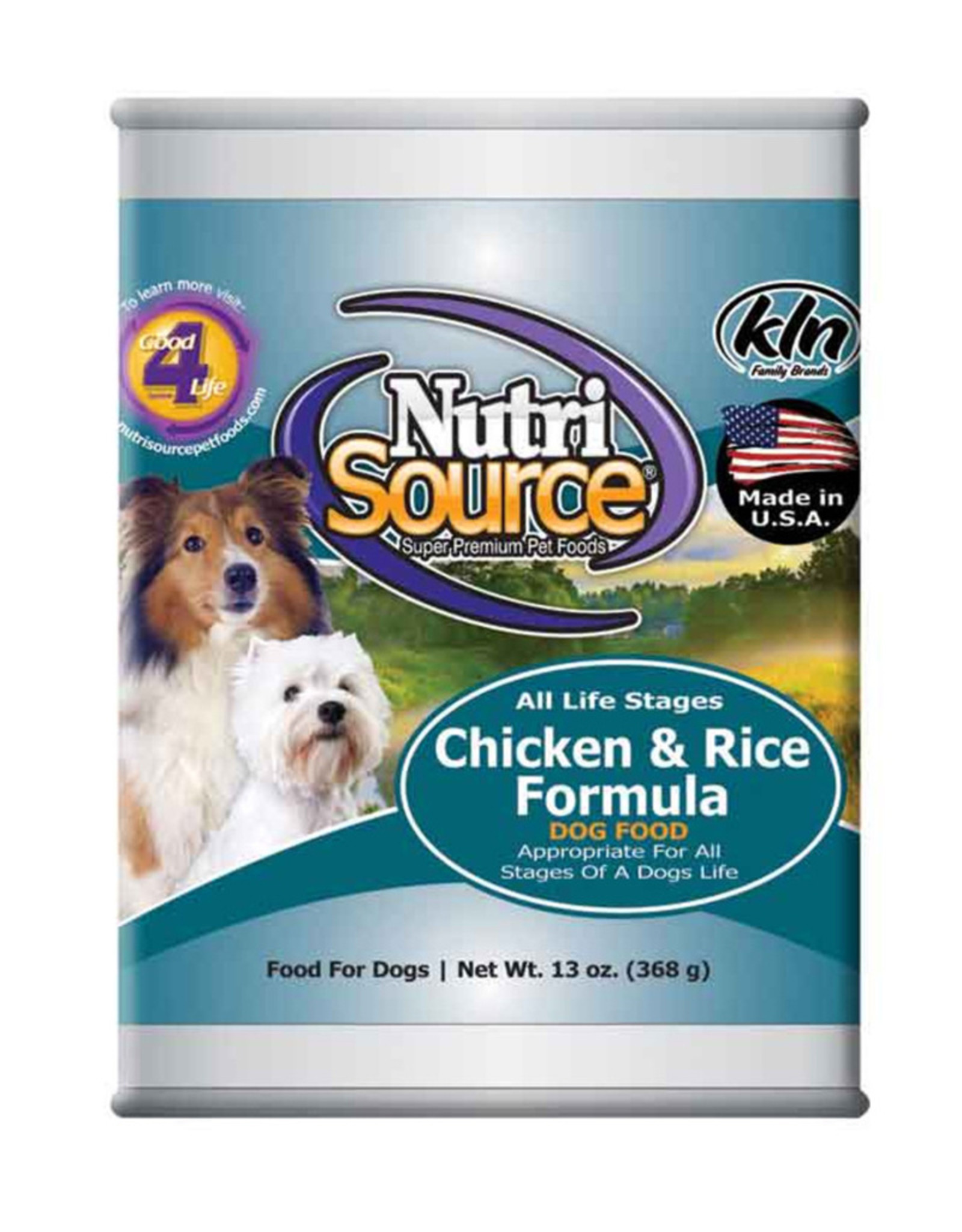 Nutrisource Canned Chicken & Rice Dog Food-13 oz