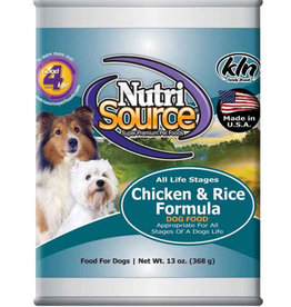 Nutrisource Canned Chicken & Rice Dog Food-13 oz