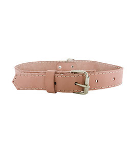 Euro Dog Luxury Traditional Soft Leather Coral Dog Collar - Large