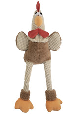 GoDog Checkers Skinny Rooster Plush Squeaker Mini Dog Toy GoDog Checkers Skinny Rooster Plush Squeaker Mini Dog Toy