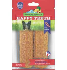 Himalayan Pet Supply Happy Teeth Large Bacon Flavor Dental Dog Treat - 2 pack