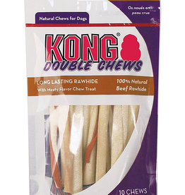Kong Double Chews Bacon Twists - 10 chews