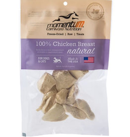Momentum Carnivor Nutrition Chicken Breast Raw Freeze Dried Cat/Dog Treats - 1 oz