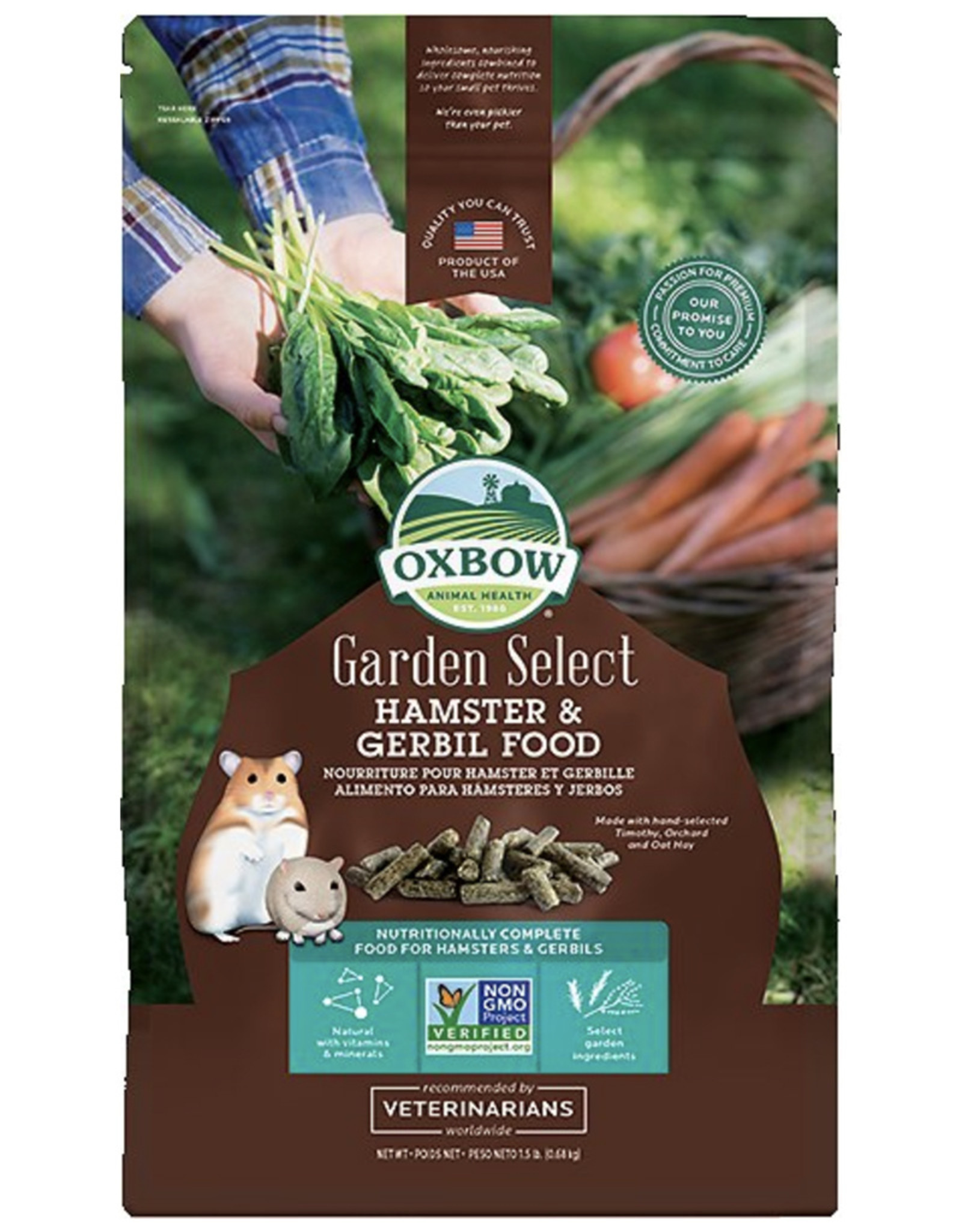 Oxbow Pet Products Garden Select Gerbil & Hamster Food - 1.5 lb