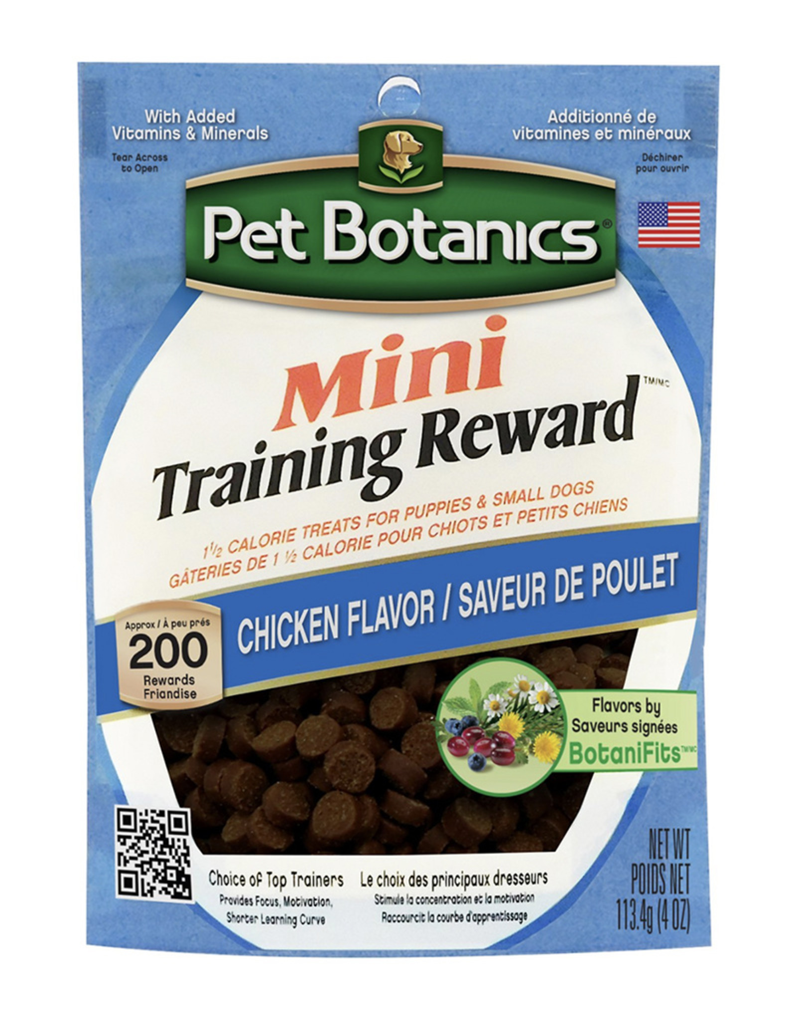 Pet Botanics Mini Training Reward Chicken Flavor Dog Treats - 4 oz