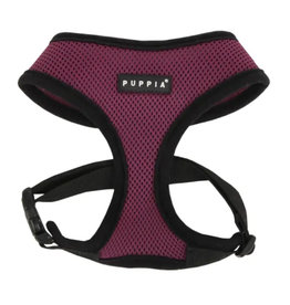 Puppia Soft Purple Black Trim Dog Harness - Large