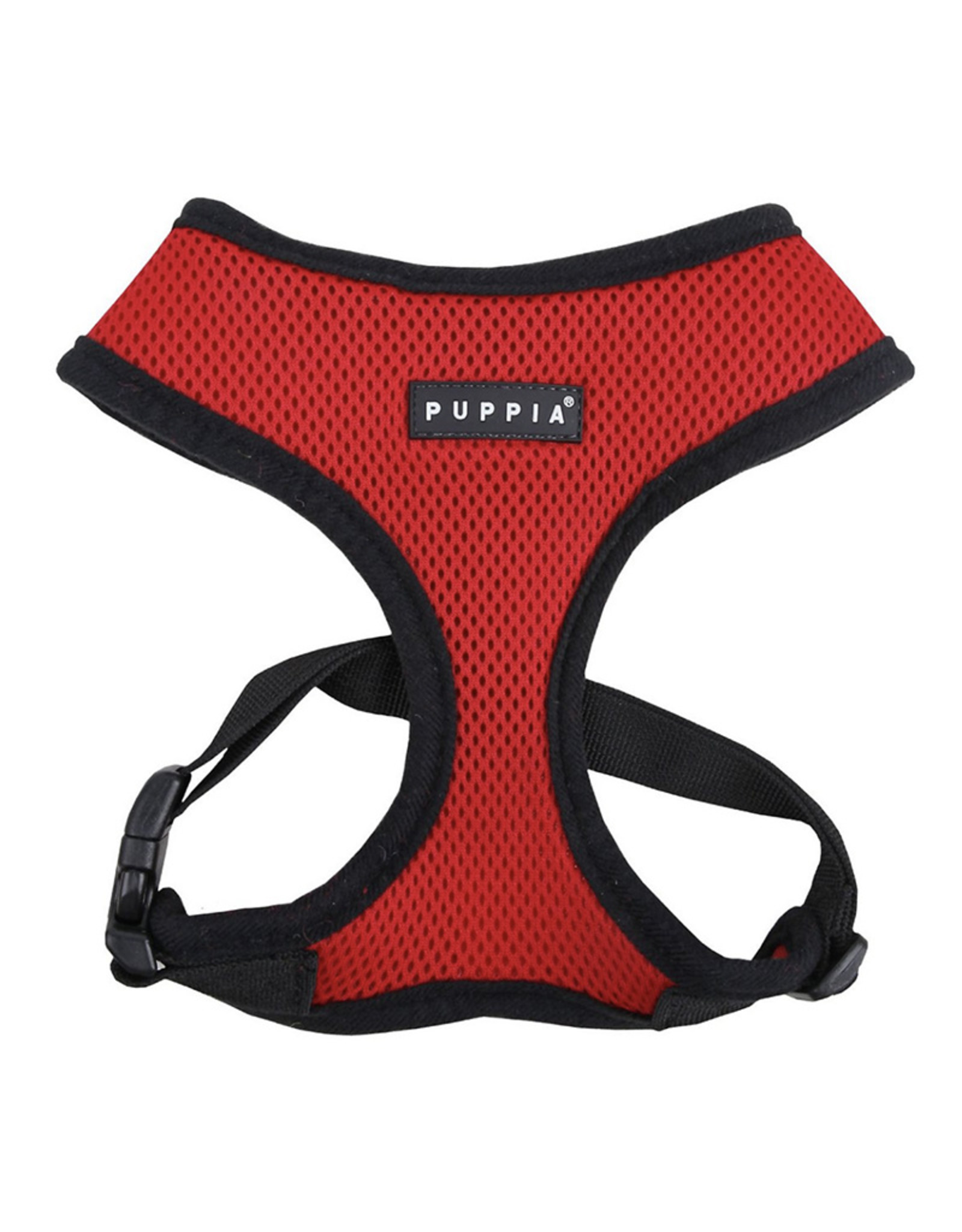 Puppia Soft Red Black Trim Dog Harness - XSmall