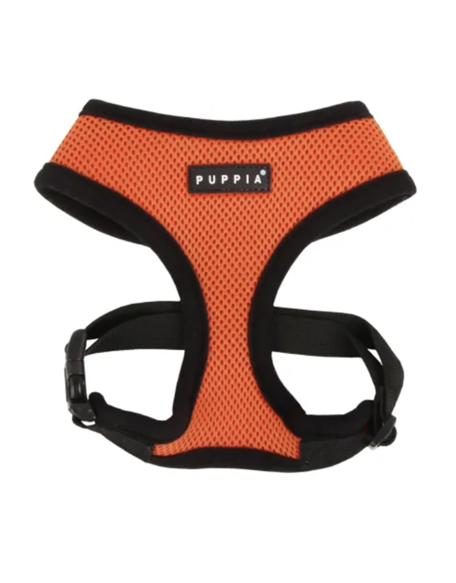 Puppia Soft Orange Black Trim Dog Harness - Small