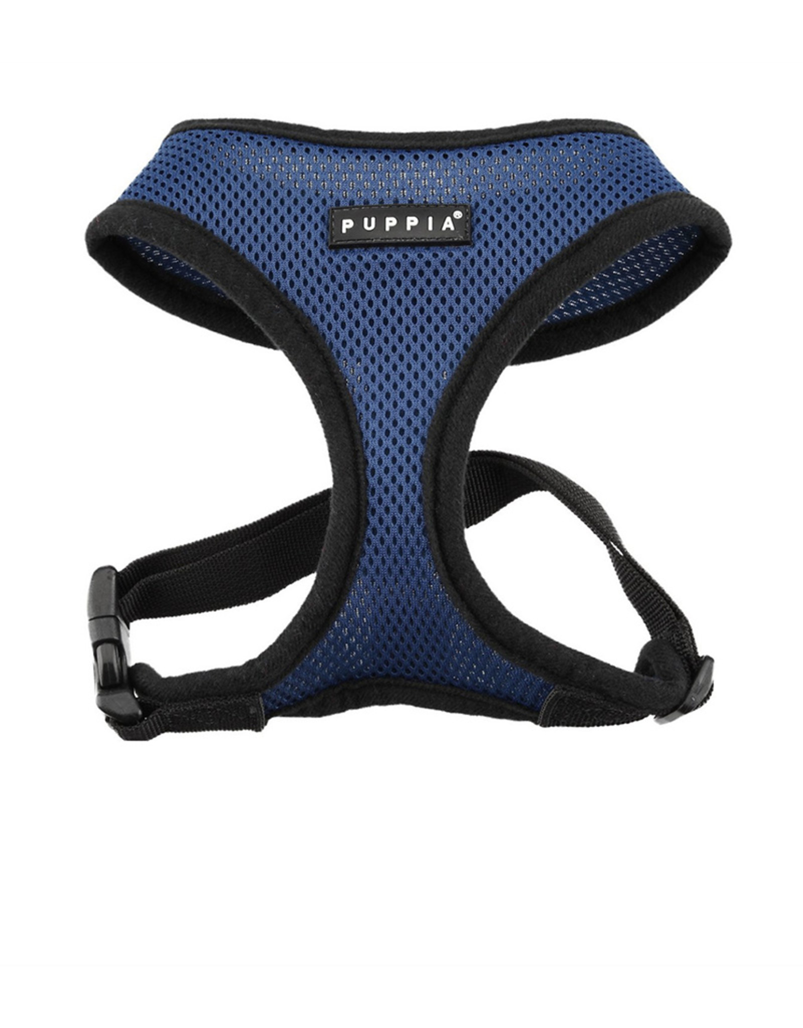 Puppia Soft Royal Blue Black Trim Dog Harness - Small