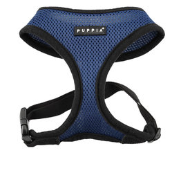 Puppia Soft Royal Blue Black Trim Dog Harness - Small