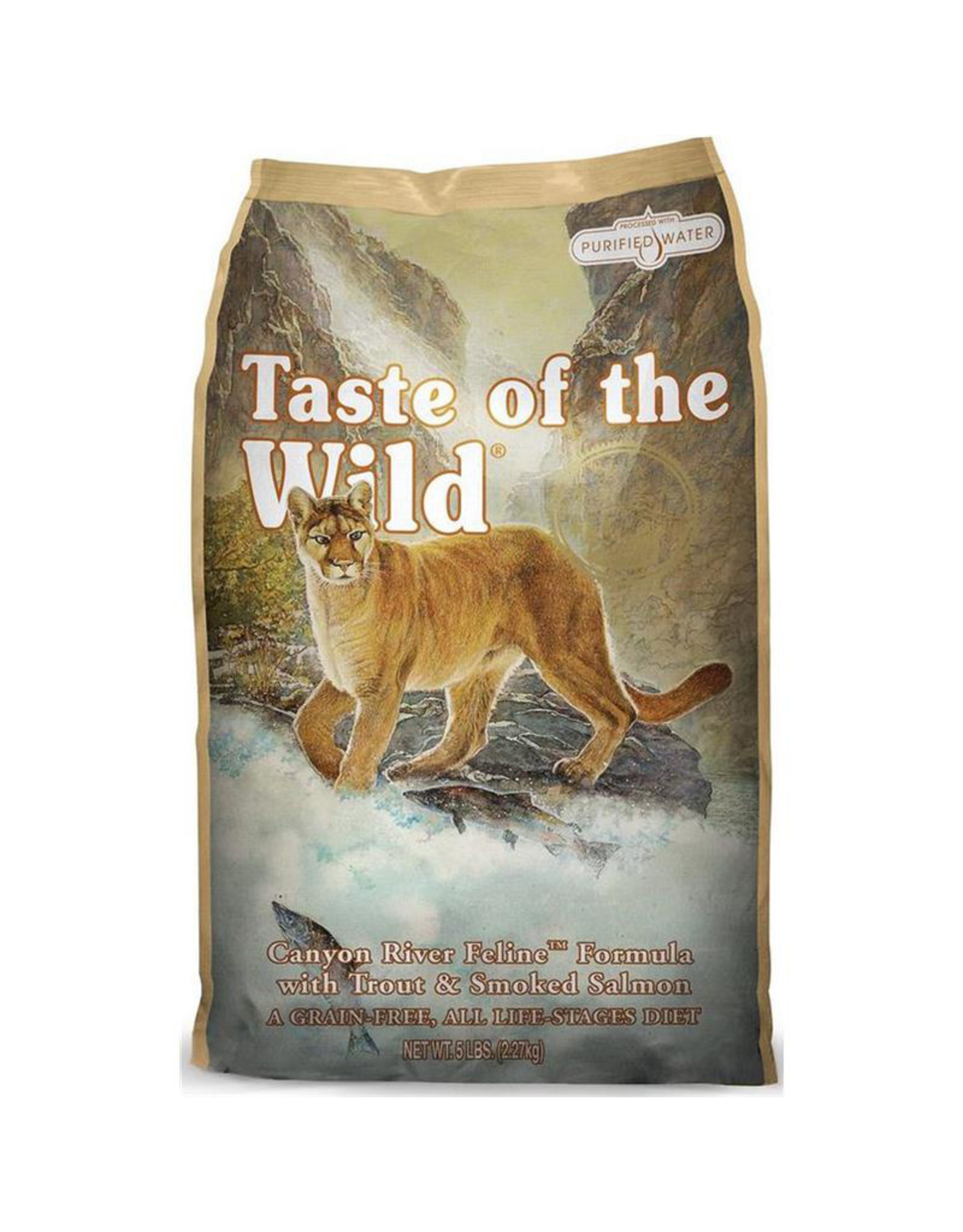 Taste of the Wild Canyon River Feline Formula w/Trout and Smoked Salmon - 5 lb