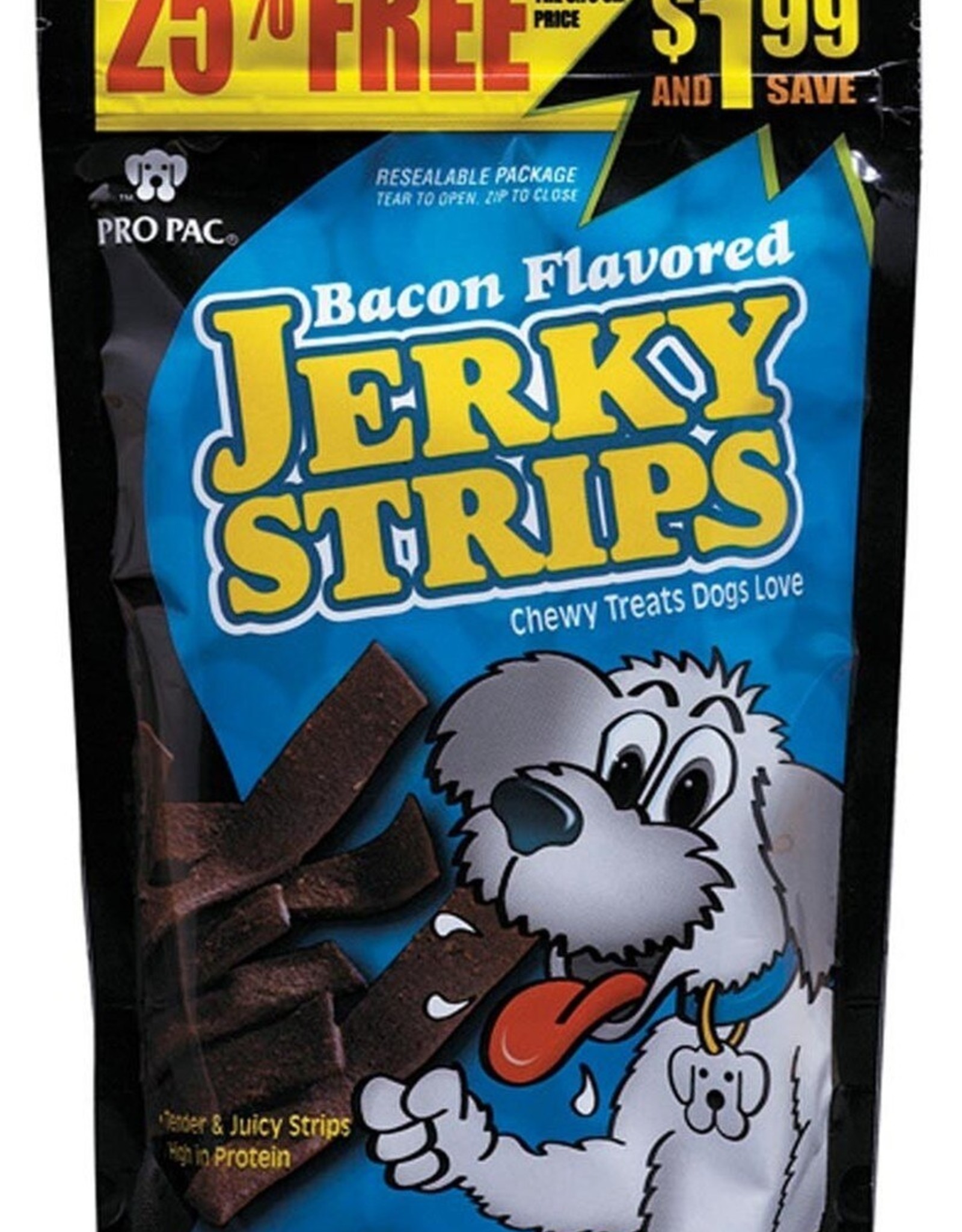 Pro Pac Bacon Flavored Jerky Strips - 7.2 oz