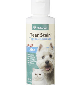 NaturVet Tear Stain Remover Dog & Cat Liquid Topical Formula - 4 oz